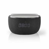 Boxa portabila Bluetooth 30W cu ceas si functie de incarcare Wireless negru Nedis